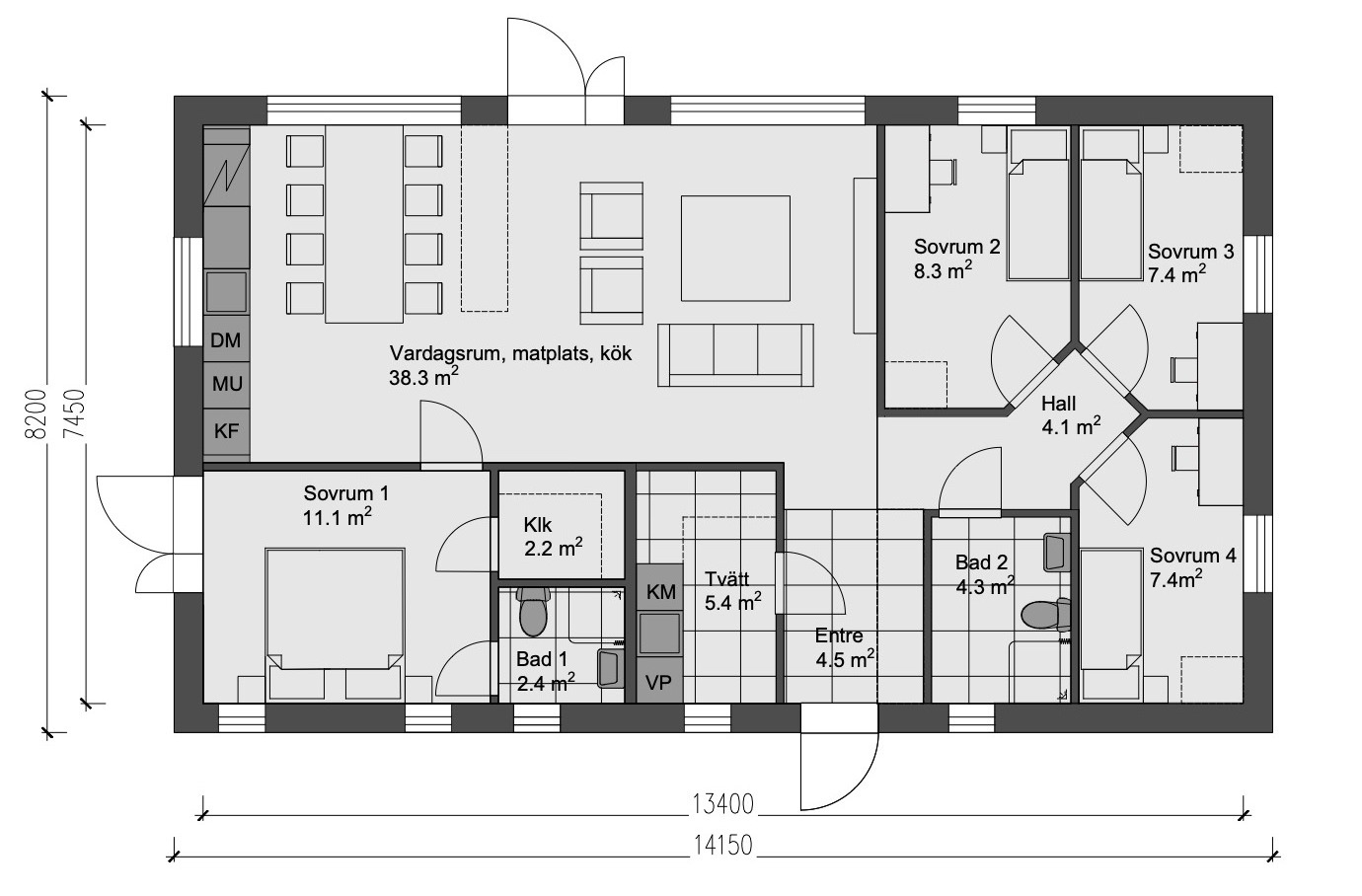 Solhem 5 — Planlösning C